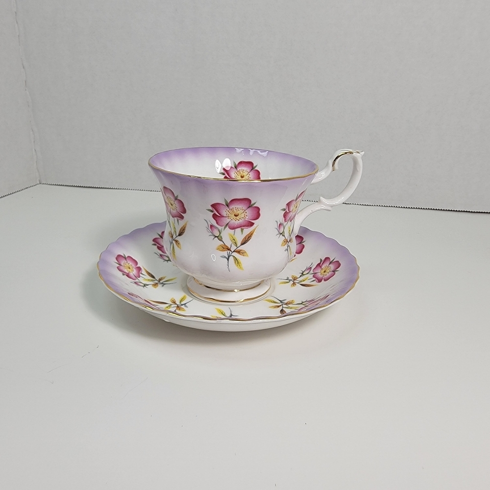 Vinyage Royal Albert Bone China Tea Cup and Saucer